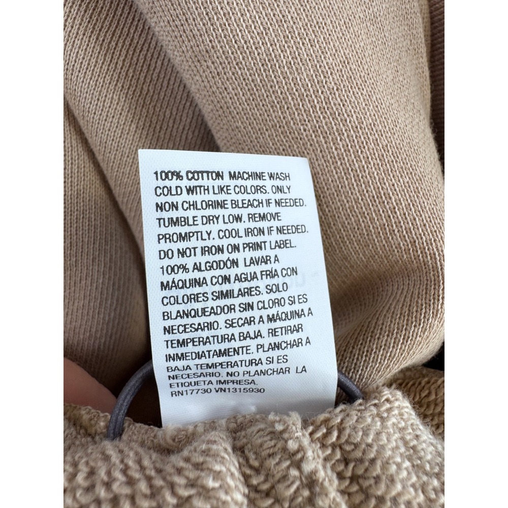 All in Motion | Mens French Terry Jogger Pants in Sand Tan Beige Size L NEW - Picture 10 of 10